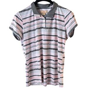 Sport Haley Women’s Striped Short Sleeved Golf Polo Size XL